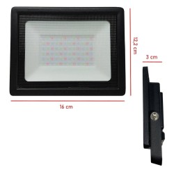 Foco Proyector Exterior Negro LED 30W ACTION IP65 - RGB