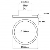 Cloche LED UFO DIAMOND 150W Philips Xitanium - Dimable 1-10V - 170lm/w - IP65