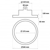 Cloche LED UFO DIAMOND 200W Philips Xitanium - Dimable 1-10V - 170lm/w - IP65