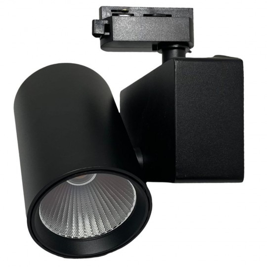 Foco LED 40W MADRID Preto PHILIPS Driver Calha Monofásico CRI+98