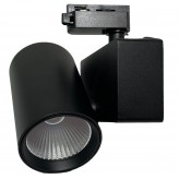 Foco LED 40W MADRID Preto PHILIPS Driver Calha Monofásico CRI+98