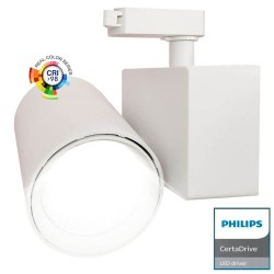 Foco LED 40W MADRID Blanco PHILIPS Driver Carril Monofásico CRI+98