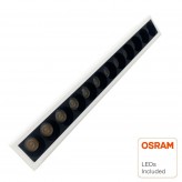 LED Einbaustrahler 15W mit OSRAM Chip 3030 24º UGR17 150lm/W