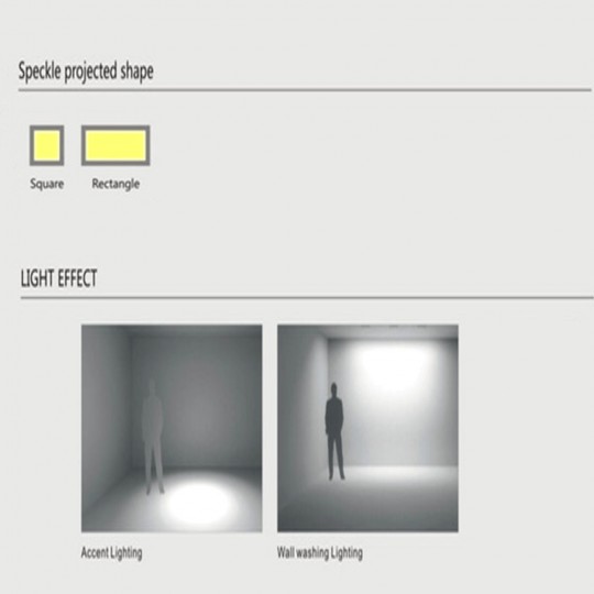 Downlight LED 8W  Carre OSRAM Chip 3030 - 24º -UGR17 150lm/W