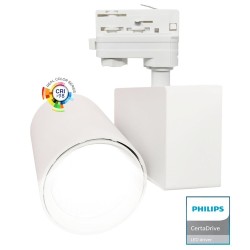 Foco LED 40W MADRID Branco PHILIPS Driver Calha THREE-PHASE CRI+98