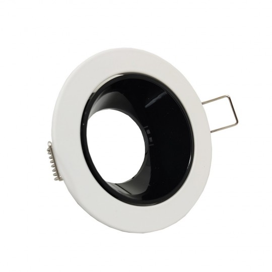 Anneau d&#039;encastrement réglable carré pour LED GU10 MR16 - Ø85mm - Aluminium