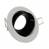 Anneau d'encastrement réglable carré pour LED GU10 MR16 - Ø85mm - Aluminium