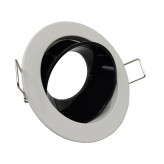 Einstellbarer Runde Kreisring für dichroitische LED GU10 MR16 Lampen - Ø85mm - Aluminium