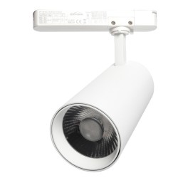 Foco LED 30W VAASA Blanco Carril Monofásico CRI +90 CCT