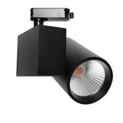 Foco LED 40W MADRID Preto PHILIPS Driver Calha Monofásico CRI+98