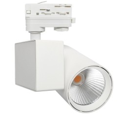 Foco LED 40W MADRID Branco PHILIPS Driver Calha THREE-PHASE CRI+98