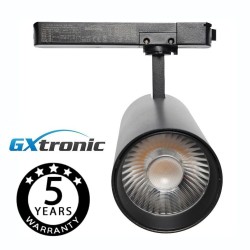 LED Tracklight  40W - 34W - FARUM - White Single Phase Track - Professional Color CRI+92 - UGR13