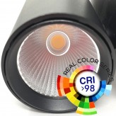 Foco LED 40W MADRID Preto PHILIPS Driver Calha Monofásico CRI+98