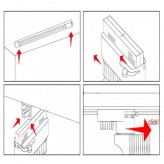 LED Strahler 40W MADRID  Weiß BRIDGELUX Chip 3-Phasen Schienensystem CRI+98