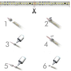 Perfil NEON Slim de Silicone LED para PCB - 10mm