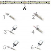 NEON Slim Silicone Profil de LED pour PCB - 10mm