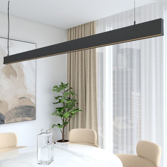 Linear Lamp Pendant LED - LOLA Black - 0.5m - 1m - 1.5m - 2m