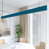 Lâmpada Linear Pendente LED - LOLA Azul Azur - 0,5m - 1m - 1,5m - 2m