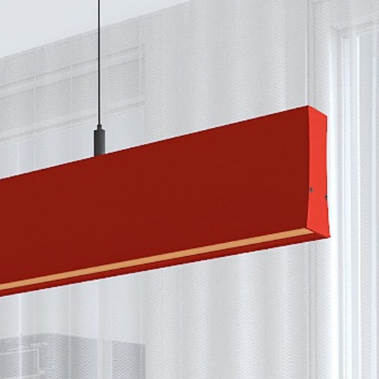 Lâmpada Linear Pendente LED - LOLA Vermelho tomate - 0,5m - 1m - 1,5m - 2m