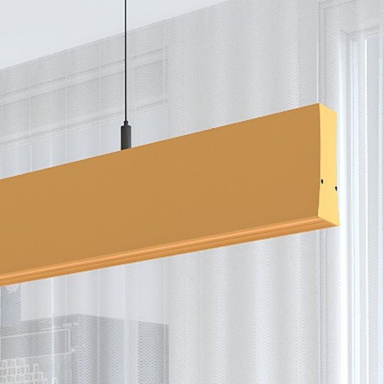 Lampe Linéaire Suspension LED - Jaune pastel - 0,5m - 1m - 1,5m - 2m
