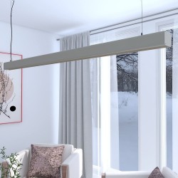 Linear Lamp Pendant LED - ANTHONY stone grey- 0.5m - 1m - 1.5m - 2m