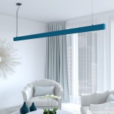 Lâmpada Linear Pendente LED - RICARDO Azul- 0,5m - 1m - 1,5m - 2m