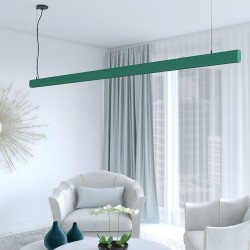 Lâmpada Linear Pendente LED - RICARDO Verde - 0,5m - 1m - 1,5m - 2m