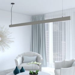 Lâmpada Linear Pendente LED - RICARDO Branco - 0,5m - 1m - 1,5m - 2m