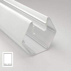 Lâmpada Linear Pendente LED - PACO Branco - 0,5m - 1m - 1,5m - 2m