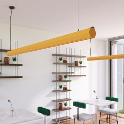 Linear Lamp Pendant LED - PACO Pastel yellow - 0.5m - 1m - 1.5m - 2m