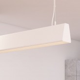 Lâmpada Linear Pendente LED - CARMEN Branco - 0,5m - 1m - 1,5m - 2m