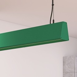 Lâmpada Linear Pendente LED - CARMEN Preto  - 0,5m - 1m - 1,5m - 2m