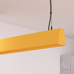 Lâmpada Linear Pendente LED - CARMEN Cinza pedra- 0,5m - 1m - 1,5m - 2m