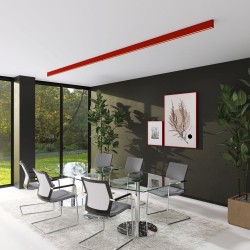 Linear LED Batten - LOLA tomato red- 0.5m - 1m - 1.5m - 2m