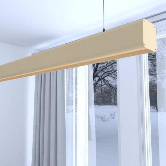 Lampe Linéaire Suspension LED - ANTOINE Ivoire - 0,5m - 1m - 1,5m - 2m