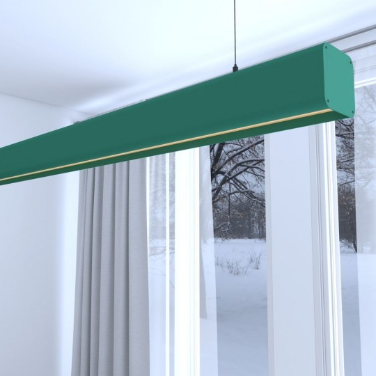 Lâmpada Linear Pendente LED - ANTONIO Patina verde - 0,5m - 1m - 1,5m - 2m