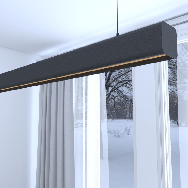 Linear Lamp Pendant LED - ANTHONY Black - 0.5m - 1m - 1.5m - 2m