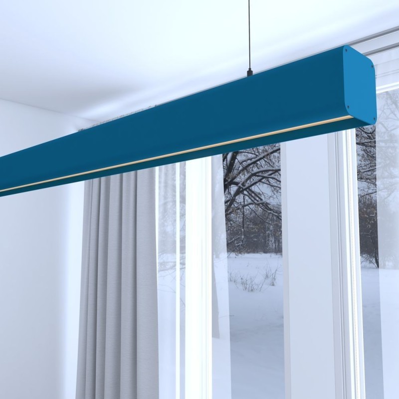 Linear Lamp Pendant LED - ANTHONY AZURE BLUE- 0.5m - 1m - 1.5m - 2m