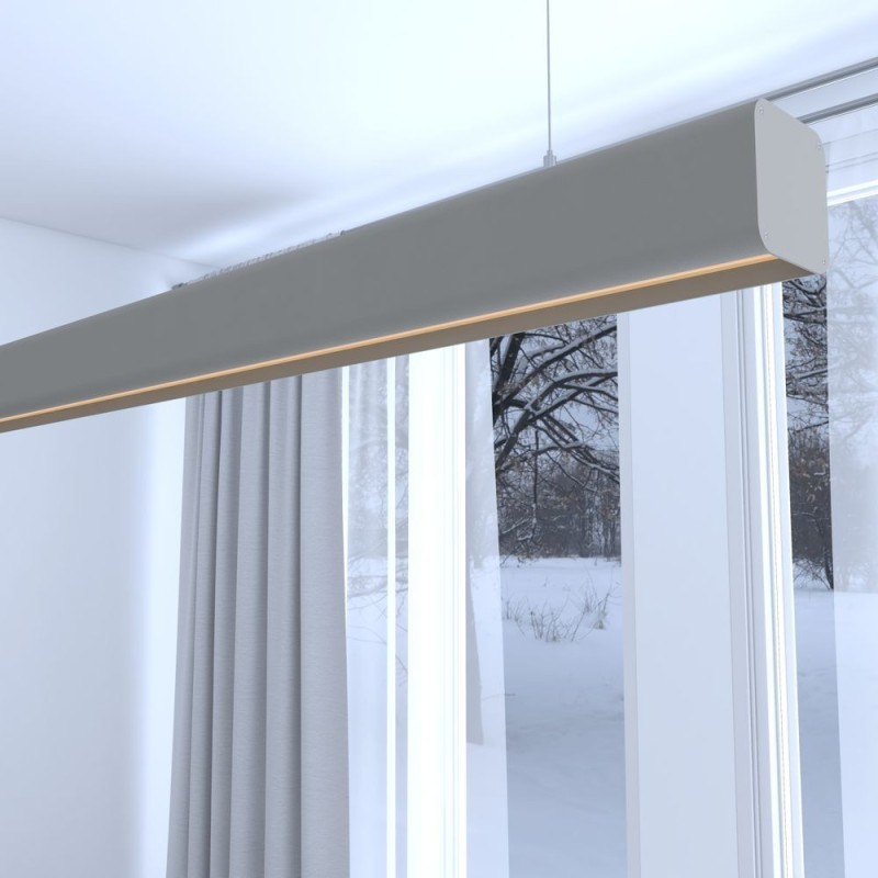 Linear Lamp Pendant LED - ANTHONY stone grey- 0.5m - 1m - 1.5m - 2m