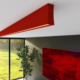 Regleta Lineal Colgante LED - LOLA Rojo Tomate - 0.5m - 1m - 1,5m - 2m