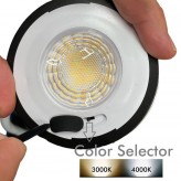 Downlight LED 6W - IP66 - Blanc Circulaire - CCT - Spécial Salles de Bains - Extérieur -RT2012