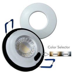 Empotrable LED 6W - IP66 - Circular Blanco - CCT- Especial Baños - Exterior