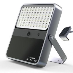 100W SOLAR LED Outdoor Floodlight - ALL IN ONE- 5000K