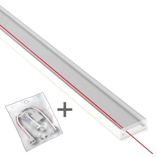 NEON Slim Silicone Profil de LED pour PCB - 10mm
