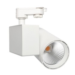 Foco LED 40W MADRID Branco PHILIPS Driver Calha Monofásico ESPECIAL PARA ALIMENTAÇÃO