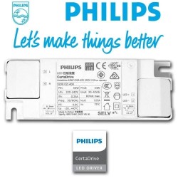 Foco LED 40W MADRID Branco PHILIPS Driver Calha Monofásico ESPECIAL PARA ALIMENTAÇÃO