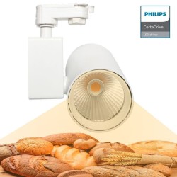 Foco LED 40W MADRID Blanco PHILIPS Driver Carril Monofásico ESPECIAL PARA ALIMENTACION