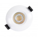 Empotrable LED 8W -  IP65 - Circular Blanco - Dimable - CCT- Especial Baños - Exterior