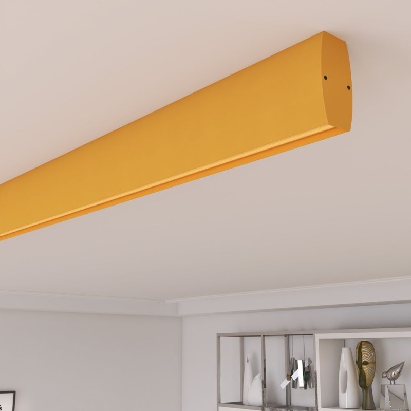 Régua Linear LED - RICARDO Amarelo pastel - 0,5m - 1m - 1,5m - 2m