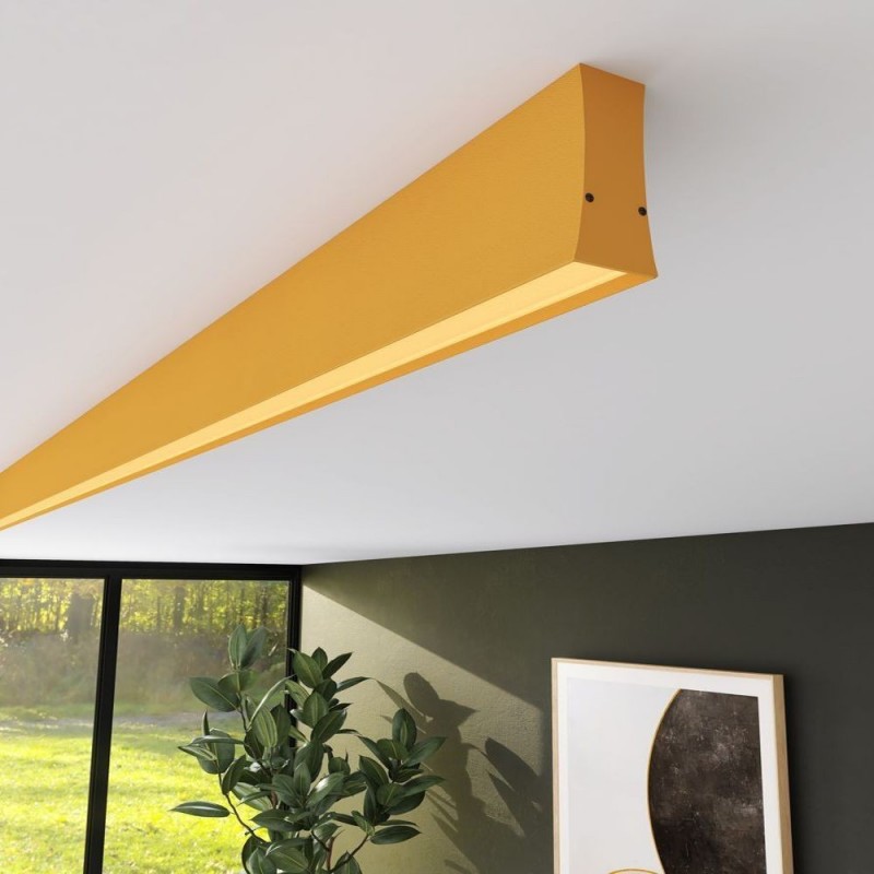 Régua Linear  LED - LOLA Amarelo pastel- 0,5m - 1m - 1,5m - 2m